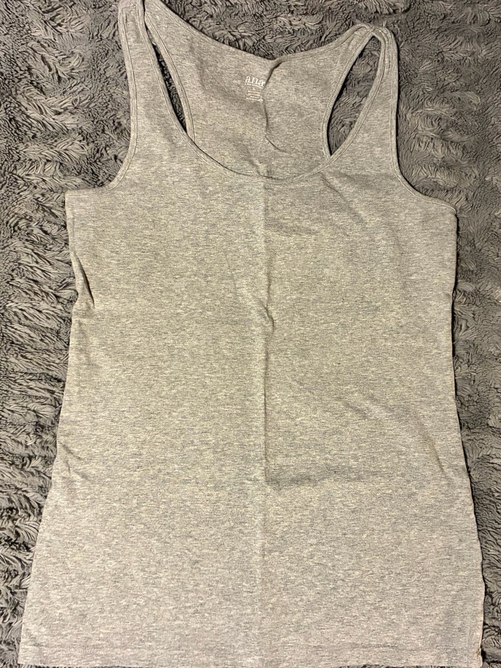 a.n.a Women's Gray Racerback Tank Top - Lightweight Basic